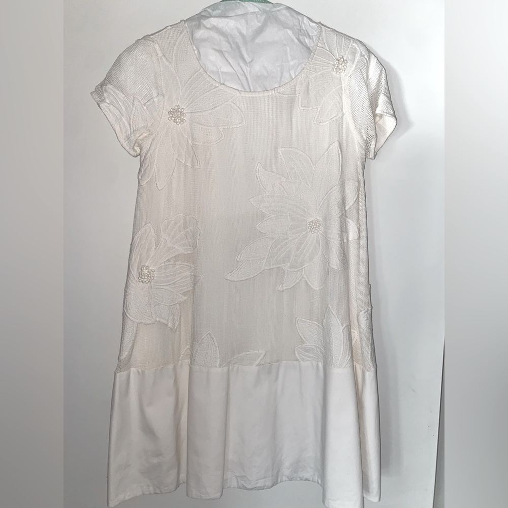 MAEVE white flower stitch dress